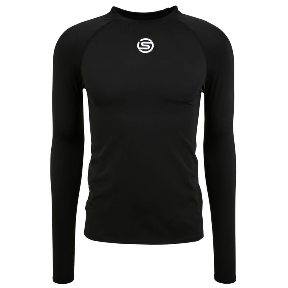 Skins Mens Series-1 Regular Long-Sleeved Base Layer Top / Black